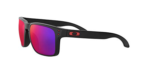 Oakley Holbrook - Gafas de sol, Unisex, Multicolor (Negro Mate/Positive Red), Talla única