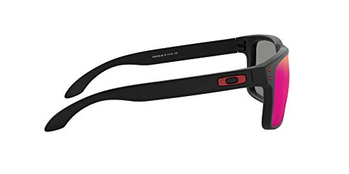 Oakley Holbrook - Gafas de sol, Unisex, Multicolor (Negro Mate/Positive Red), Talla única