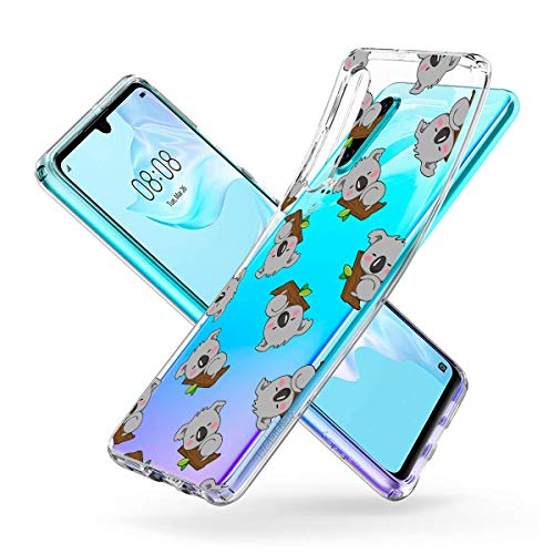 Oihxse Compatible con Huawei P8 Lite 2017 Funda Cristal Silicona TPU Suave Ultra-Delgado Protector Estuche Creativa Patrón Protector Anti-Choque Carcasa Cover(Pereza A5)