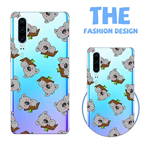 Oihxse Compatible con Huawei P8 Lite 2017 Funda Cristal Silicona TPU Suave Ultra-Delgado Protector Estuche Creativa Patrón Protector Anti-Choque Carcasa Cover(Pereza A5)