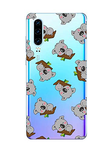 Oihxse Compatible con Huawei P8 Lite 2017 Funda Cristal Silicona TPU Suave Ultra-Delgado Protector Estuche Creativa Patrón Protector Anti-Choque Carcasa Cover(Pereza A5)