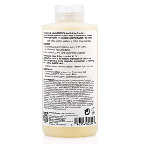 Olaplex E001-19P-006672 No.4 Bond Maintenance Shampoo, 250 ml/ 250 g