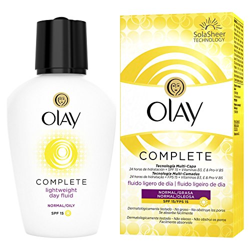 Olay Complete 3 en 1 Fluido hidratante ligero de día con SPF15 (pieles normales/grasas) - 100 ml