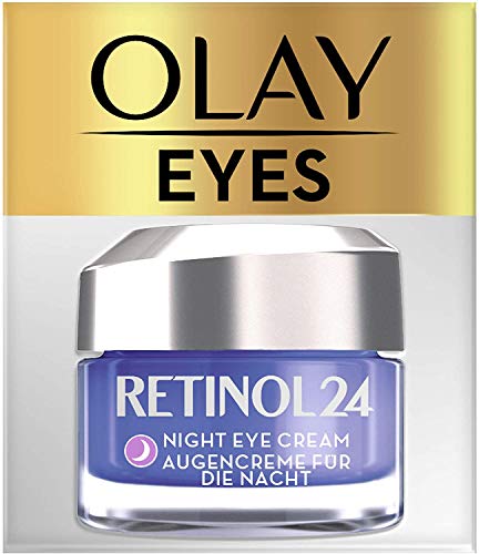 Olay Crema para Contorno de Ojos de Noche sin Fragancia para Una Piel Suave y Radiante con Retinol y Vitamina B3