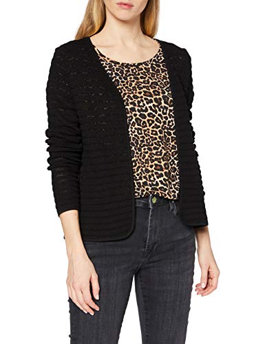 Only 15116277 - chaqueta punto Mujer, Negro (Black), 40 (Talla del fabricante: Medium)