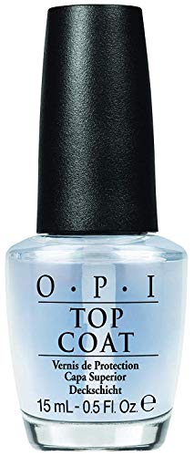 OPI Top Coat - Capa Superior para un Acabado de Larga Duración tras el Esmalte de Uñas, Efecto Manicura Profesional - 15 ml