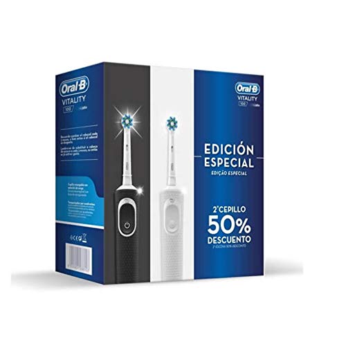 Oral B - Oral-B Vitality 100 Edición Especial Pack 2 Cepillos Blanco/Negro