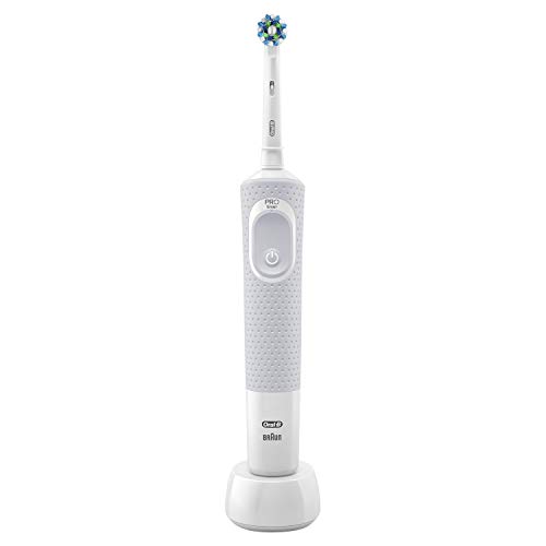 Oral-B Vitality 100 Cepillo Eléctrico Recargable con Tecnología de Braun, 1 Mango Blanco, 1 Cabezal