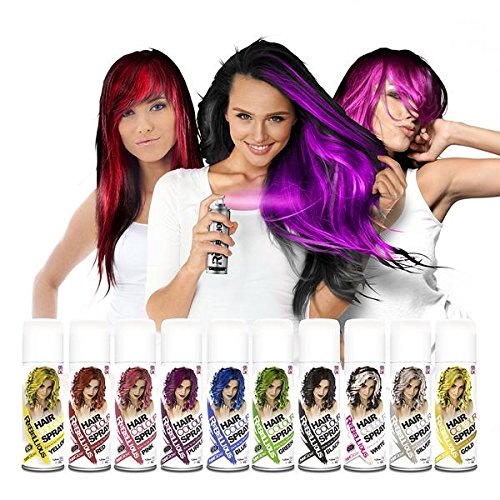 Paintglow - Spray Tinte de Pelo Temporal (Silver) - 1 unidad