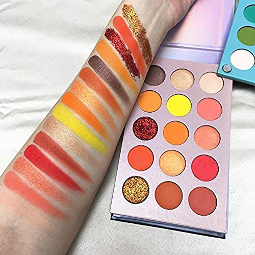 Paleta de sombras de ojos de 60 colores Set de paleta de maquillaje 4 in1 Color Board Altamente pigmentado Brillo Metálico Mate Brillo Natural Ultra Sombra de ojos en polvo