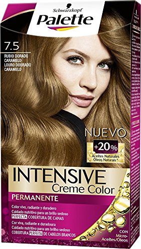 Palette Intense - Tono 7.5 Rubio Dorado Caramelo - Coloración Permanente - Schwarzkopf