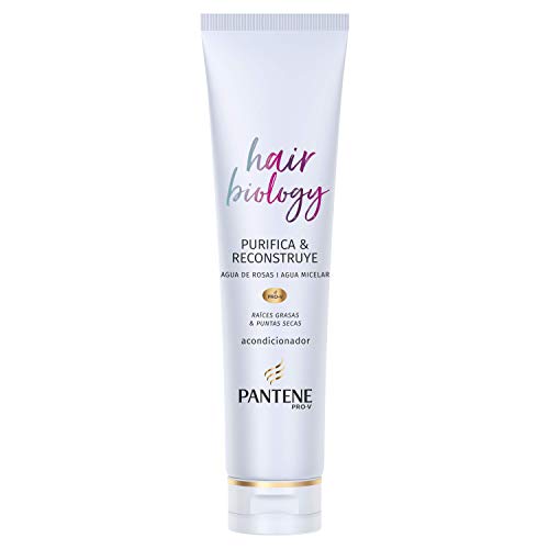 Pantene Pro-V Hair Biology Purifica & Reconstruye Acondicionador 160 ml, Para Raíces Grasas Y Puntas Secas