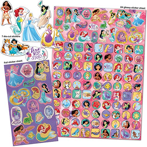 Paper Projects 9124370 Disney Princess Mega paquete de pegatinas, color rosa y morado , color/modelo surtido