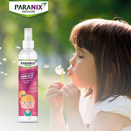 Paranix | Protección Árbol de Té Niña | Con Ingredientes Naturales | Arbol de Té y Aceite de Coco | Protege, Desenreda y da Brillo al Cabello | 250 ml