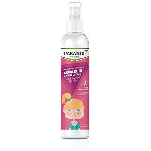 Paranix | Protección Árbol de Té Niña | Con Ingredientes Naturales | Arbol de Té y Aceite de Coco | Protege, Desenreda y da Brillo al Cabello | 250 ml