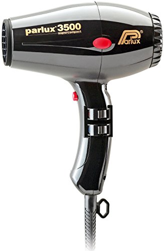 Parlux 3500 Supercompact - Secador de pelo profesional, color negro