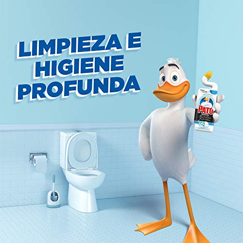 Pato - WC Power Lejía fragancia Marine, Limpiador Quitamanchas para Inodoro, 750 ml [Todos los aromas]