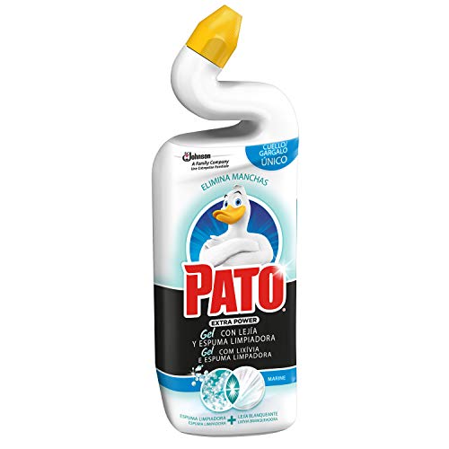 Pato - WC Power Lejía fragancia Marine, Limpiador Quitamanchas para Inodoro, 750 ml [Todos los aromas]