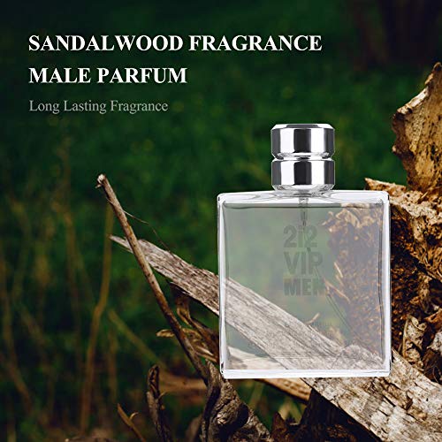 Perfume para Hombres, Eau de Toilette para Perfume Clásico y Sándalo Fragancia masculina Perfume para Caballeros Fresh Fragancia Gentleman - 100ml / 3.3oz(gris claro)