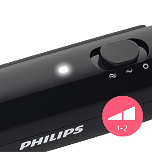 Philips BHH880/00 - Cepillo alisador de pelo, cerámico para alisar con calor, moldeador de pelo, 2 posiciones de temperatura (170 °C, 200 °C) y desconexión automática