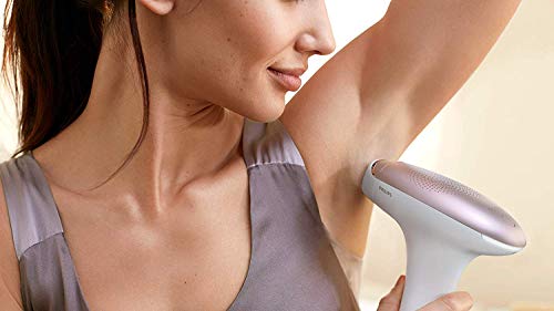 Philips Lumea Advanced BRI921/00 - Depiladora Luz Pulsada para la Depilación Permanente del Vello Visible en Casa con sensor de tono de piel, 2 Cabezales para Cuerpo y Cara y lápiz recortador compacto