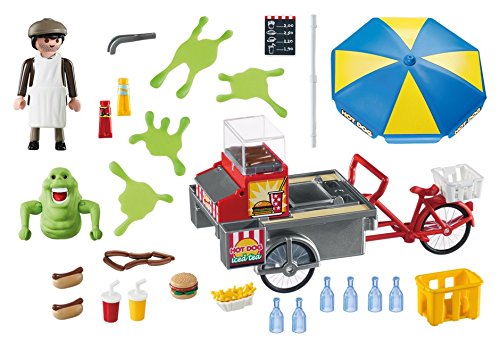 PLAYMOBIL Ghostbusters Slimer con Stand de Hot Dog, a Partir de 6 Años (9222)