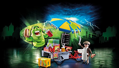 PLAYMOBIL Ghostbusters Slimer con Stand de Hot Dog, a Partir de 6 Años (9222)