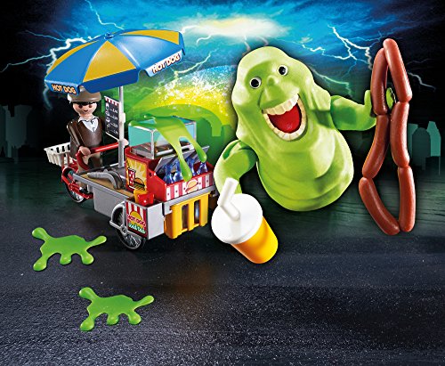 PLAYMOBIL Ghostbusters Slimer con Stand de Hot Dog, a Partir de 6 Años (9222)