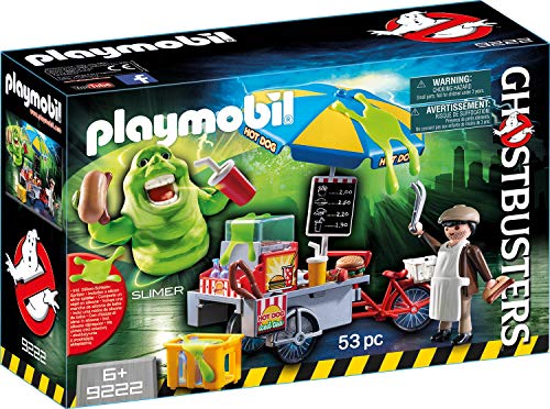 PLAYMOBIL Ghostbusters Slimer con Stand de Hot Dog, a Partir de 6 Años (9222)