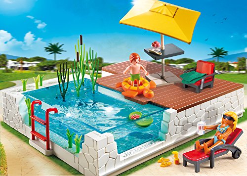 PLAYMOBIL Mansión Moderna Playset Piscina con terraza (5575)