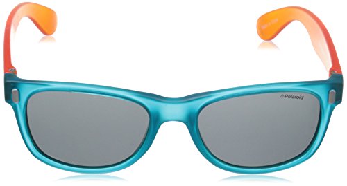 Polaroid P0115 Y2 89T Gafas de sol, Azul (Bluette Orange/Grey Polarized), 46 Unisex Niños