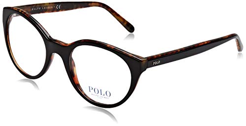 Polo Ralph Lauren 0PH2174, Monturas de Gafas para Mujer, Negro (Top Black On Havana Jerry), 51