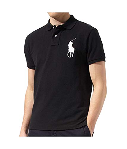 Polo Ralph Lauren Mens Big Pony Custom Slim Fit Mesh Polo Shirt