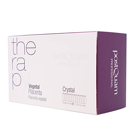 Postquam - Therapy | Placenta Vegetal Postquam Crystal para Combatir la Caida de Pelo - 12 Ampollas x 9 ml