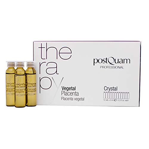 Postquam - Therapy | Placenta Vegetal Postquam Crystal para Combatir la Caida de Pelo - 12 Ampollas x 9 ml