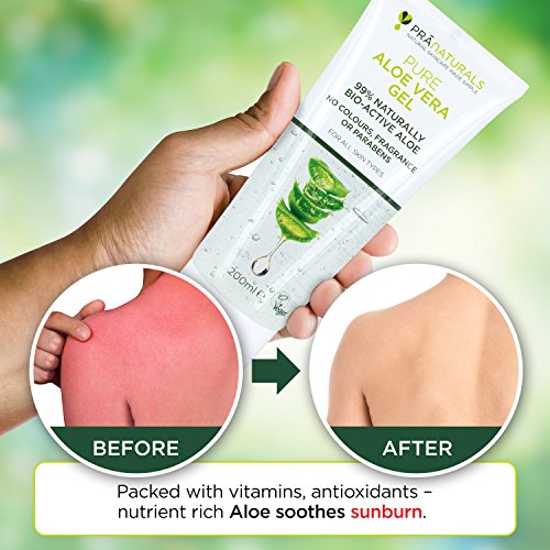 PraNaturals Aloe Vera Pura Gel (paquete de 1)