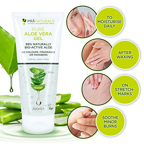 PraNaturals Aloe Vera Pura Gel (paquete de 1)