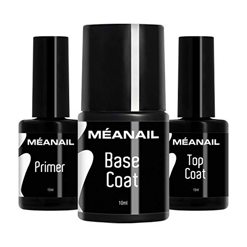 Primer Base Top Coat Permanente Uñas Gel UV LED Manicura Pedicura Ideal para Lampara Secador de Uñas Esmalte Semipermanente Polygel Gel de Construccion