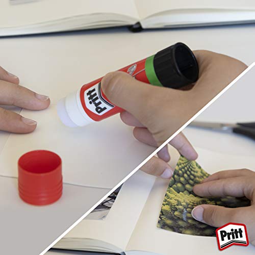 Pritt Barra Adhesiva, pegamento infantil seguro para niños para hacer manualidades, cola universal de adhesión fuerte para estuche y oficina, 1x11 g y 1x22 g Pritt Stick