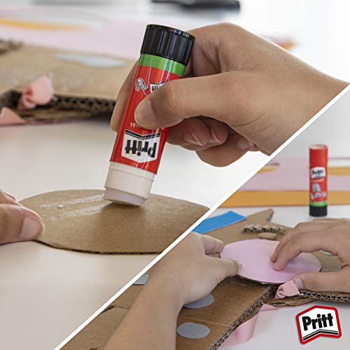 Pritt Barra Adhesiva, pegamento infantil seguro para niños para hacer manualidades, cola universal de adhesión fuerte para estuche y oficina, 1x11 g y 1x22 g Pritt Stick