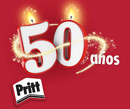 Pritt Barra Adhesiva, pegamento infantil seguro para niños para manualidades, cola universal de adhesión fuerte para estuche escolar y oficina, 3+1 x 11 g Pritt Stick