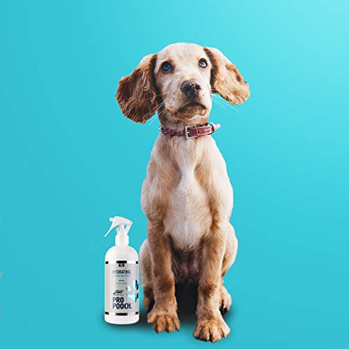 Pro Pooch Spray desenredante para Perros (500 ML) Spray acondicionador hipoalergénico para desanudar el Pelo del Perro. Libre de marañas. 50% Menos Tiempo dedicado al Cepillado