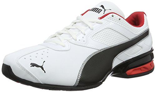 PUMA Tazon 6 FM, Zapatillas para Correr de Carretera para Hombre, Blanco White Black Silver, 43 EU