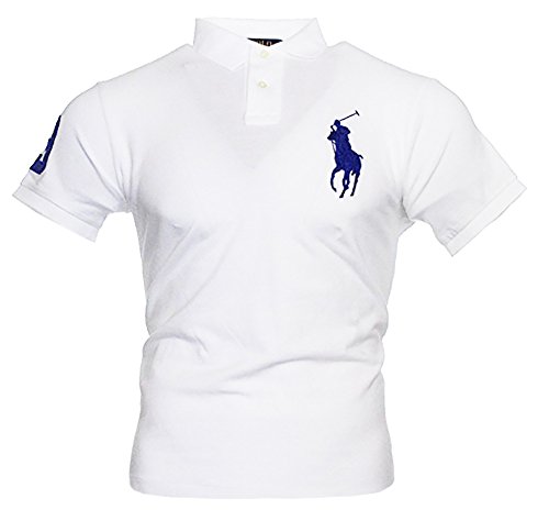 Ralph Lauren Big Pony - Polo de manga corta para hombre Blanco S