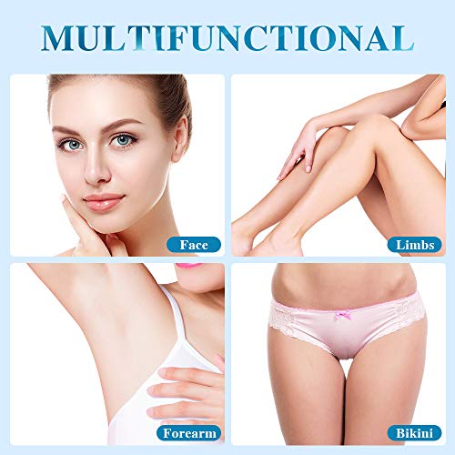 Rasuradora Mujer Pubis, Depiladora Femenina Intima, IPX7 Impermeable Bikini Trimmer Cortapelo, para Axila, Piernas (USB Recargable, 3 Peines)