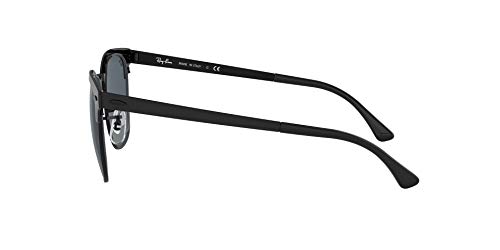 Ray-Ban 0rb3716 186/R5 51 Gafas de sol, Shiny Black Top Matte, Unisex