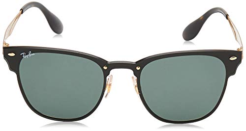 Ray-Ban 3576n Gafas de sol, Gold Striped/Graygreen, 41 Unisex-Adulto