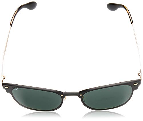 Ray-Ban 3576n Gafas de sol, Gold Striped/Graygreen, 41 Unisex-Adulto