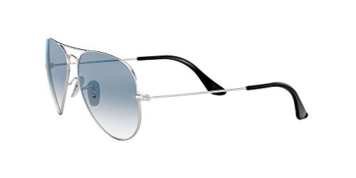 Ray-Ban Aviator Large Metal - Gafas de sol unisex, SILVER, 55