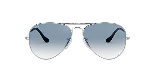 Ray-Ban Aviator Large Metal - Gafas de sol unisex, SILVER, 55